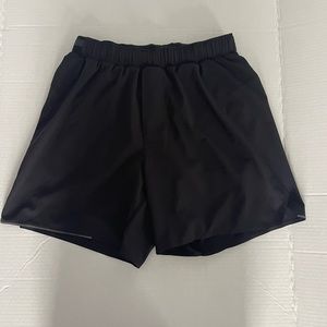 LULULEMON Mens Surge shorts 6’ Black with liner